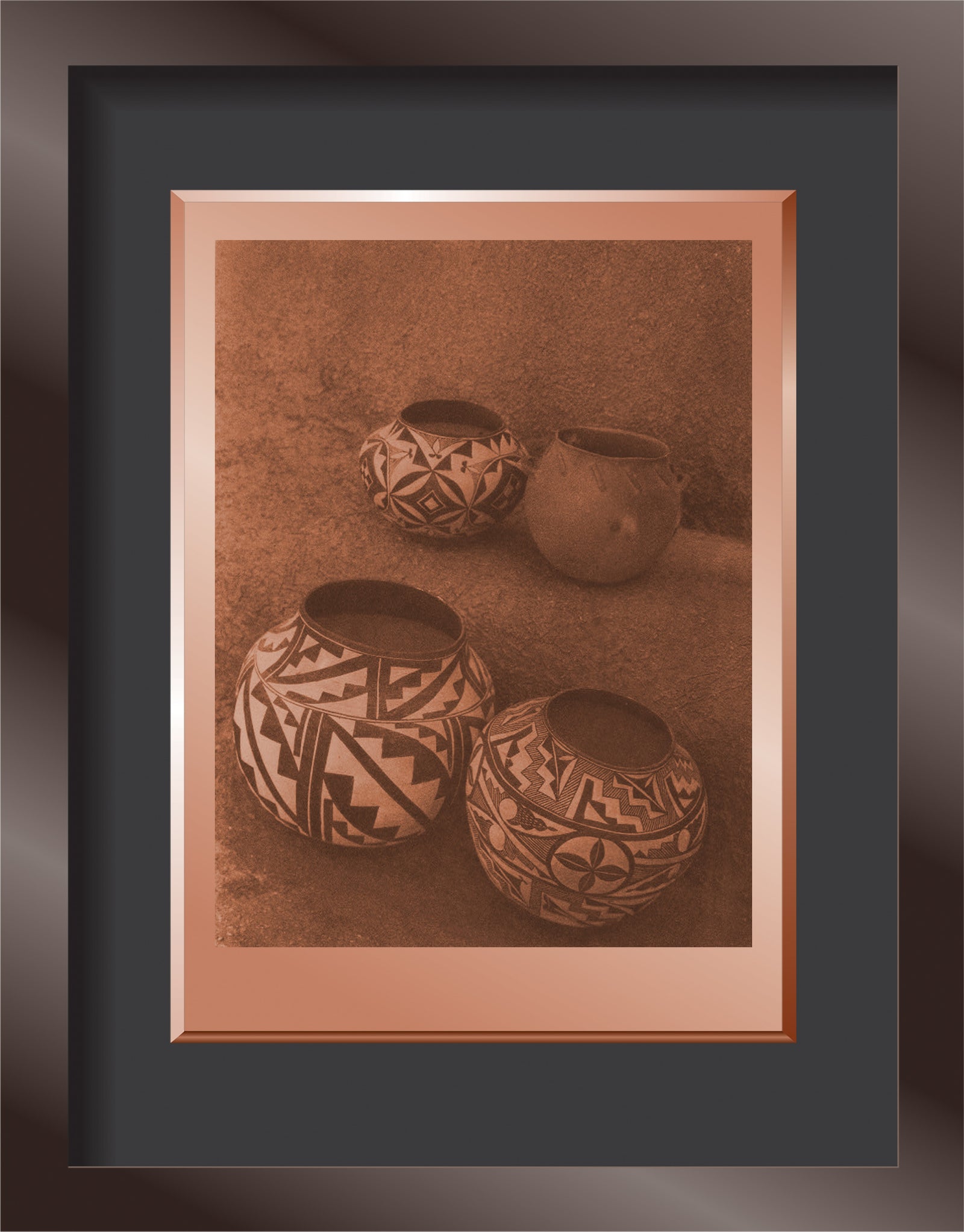 LAGUNA COOKING POT AND ACOMA WATER JARS