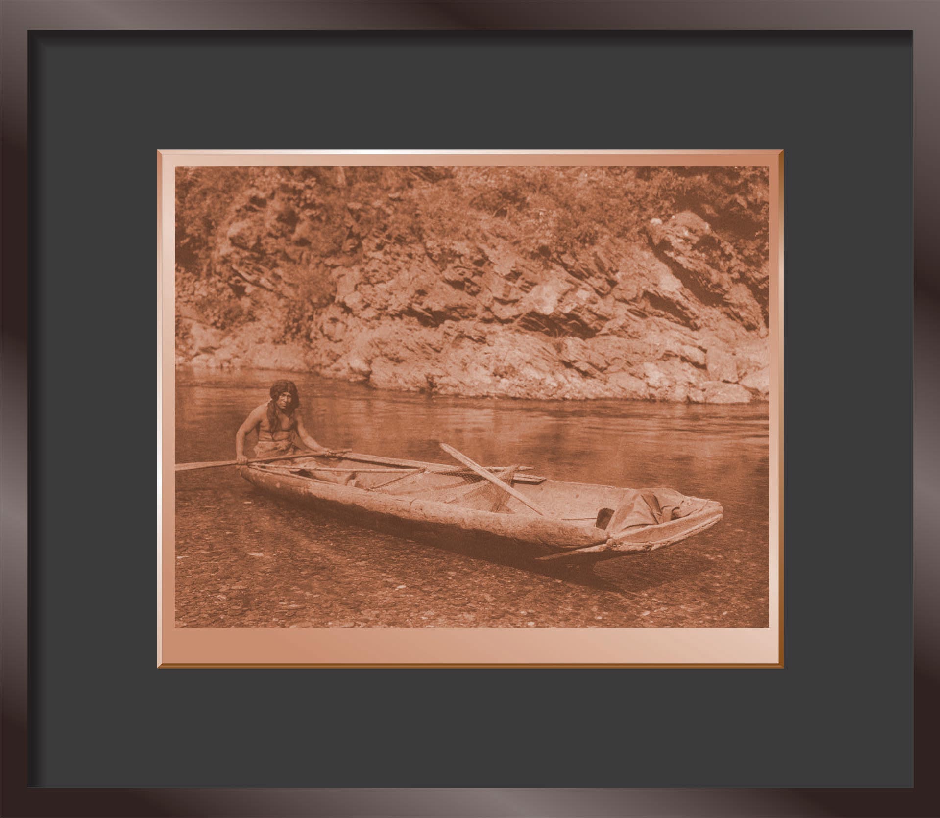 Yurok Canoe On Trinity River