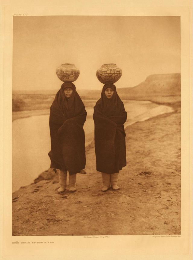 Zuni Girls at the River