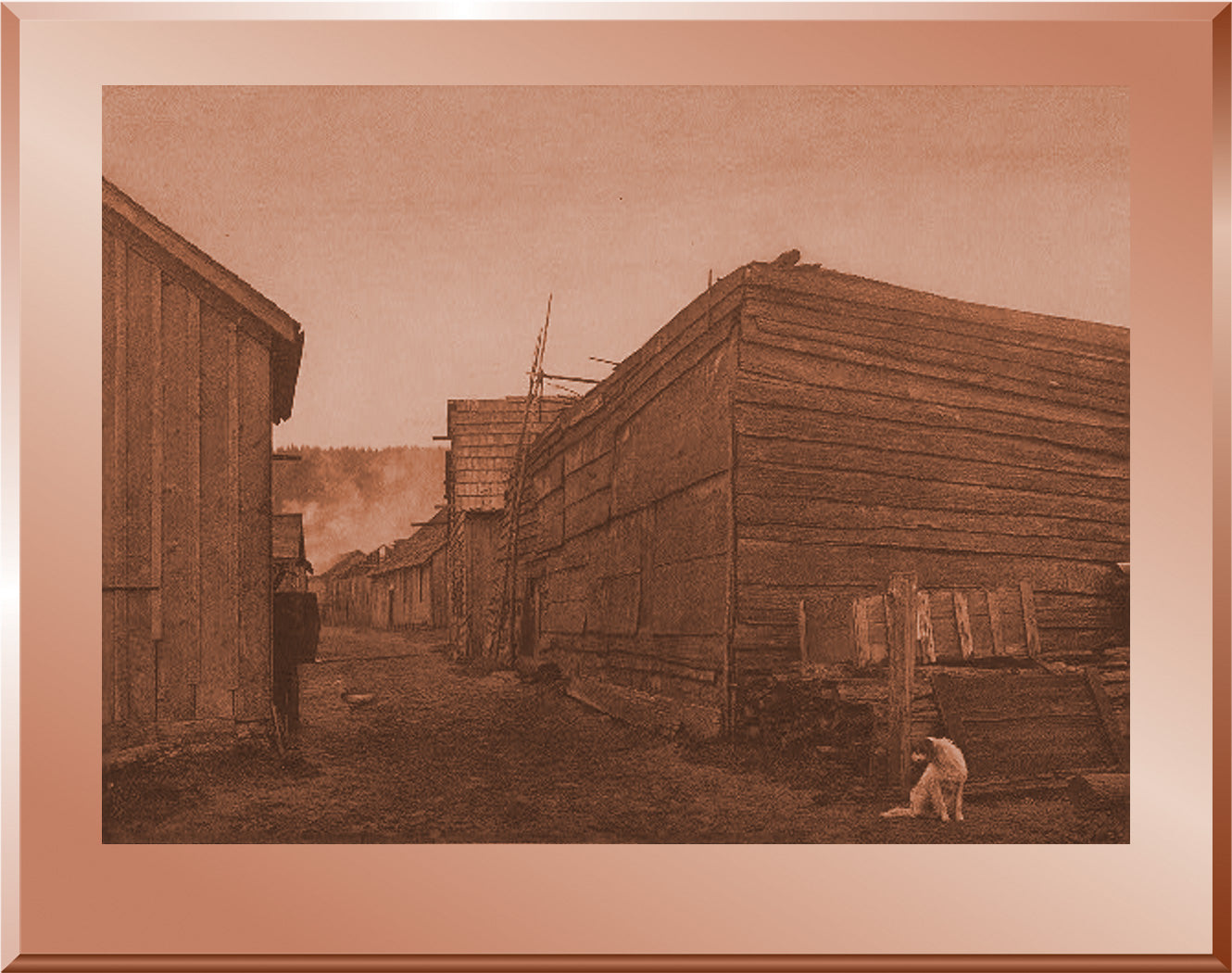 Village Scene - Neah Bay