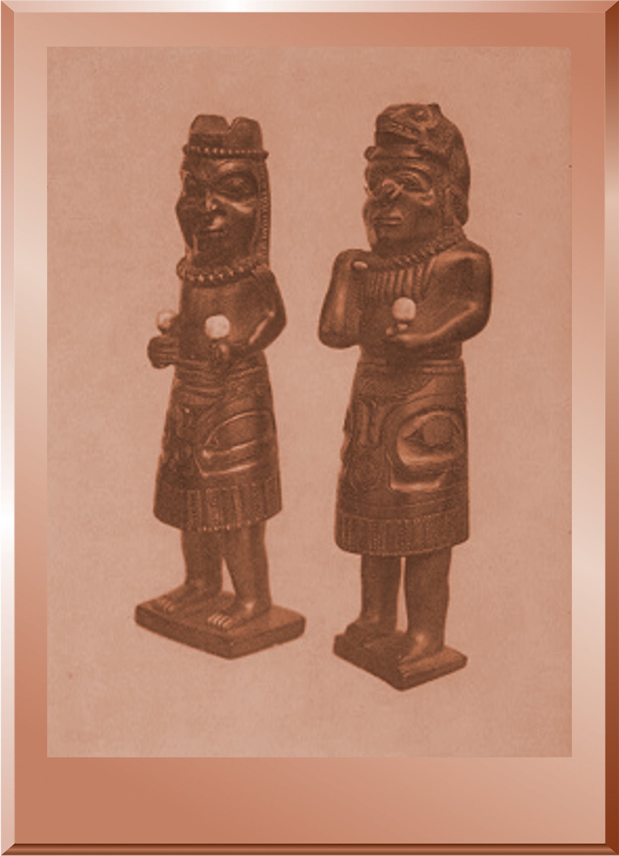 Slate Carvings Representing a Haida Shaman