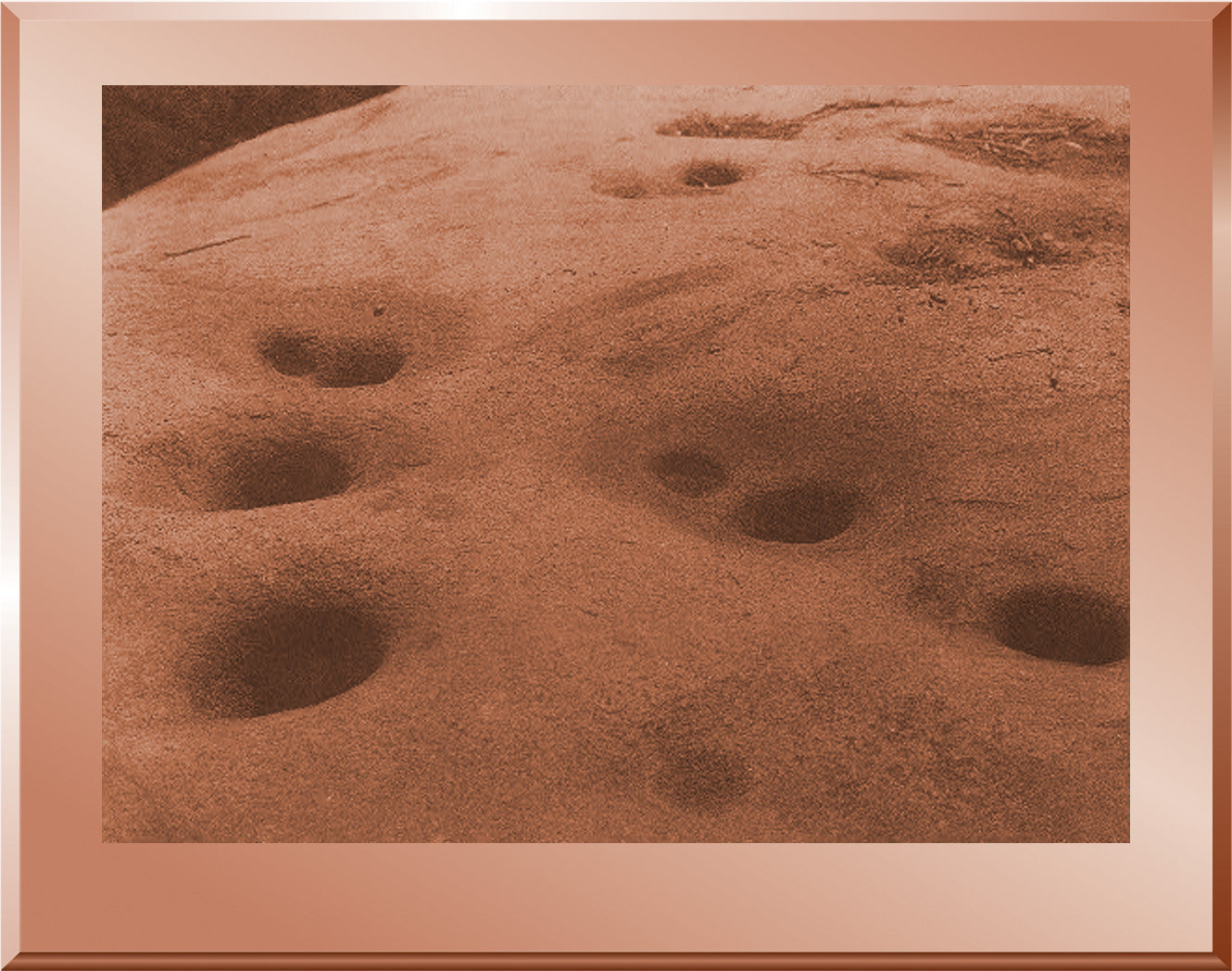 A Boulder Milling Stone - Miwok