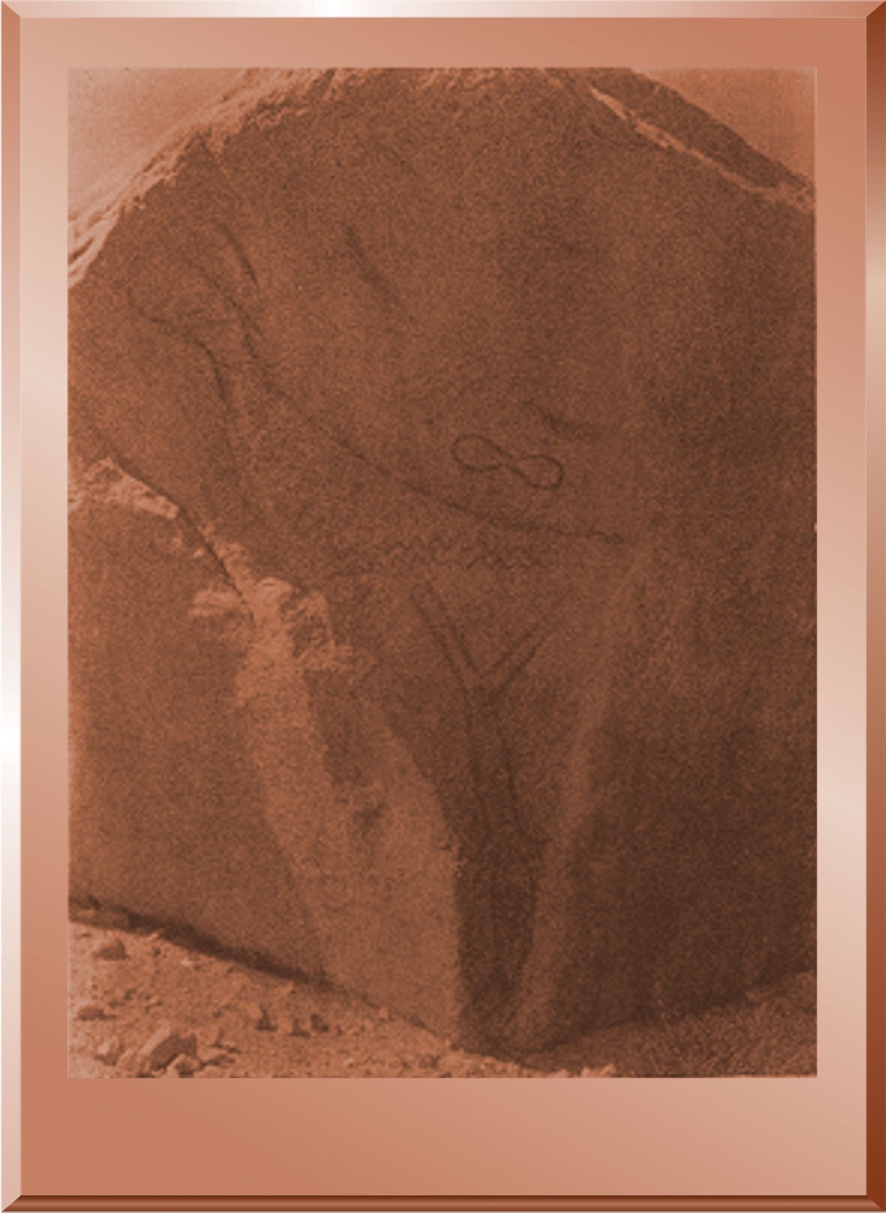 Phallic Rock Painting at Walker Lake