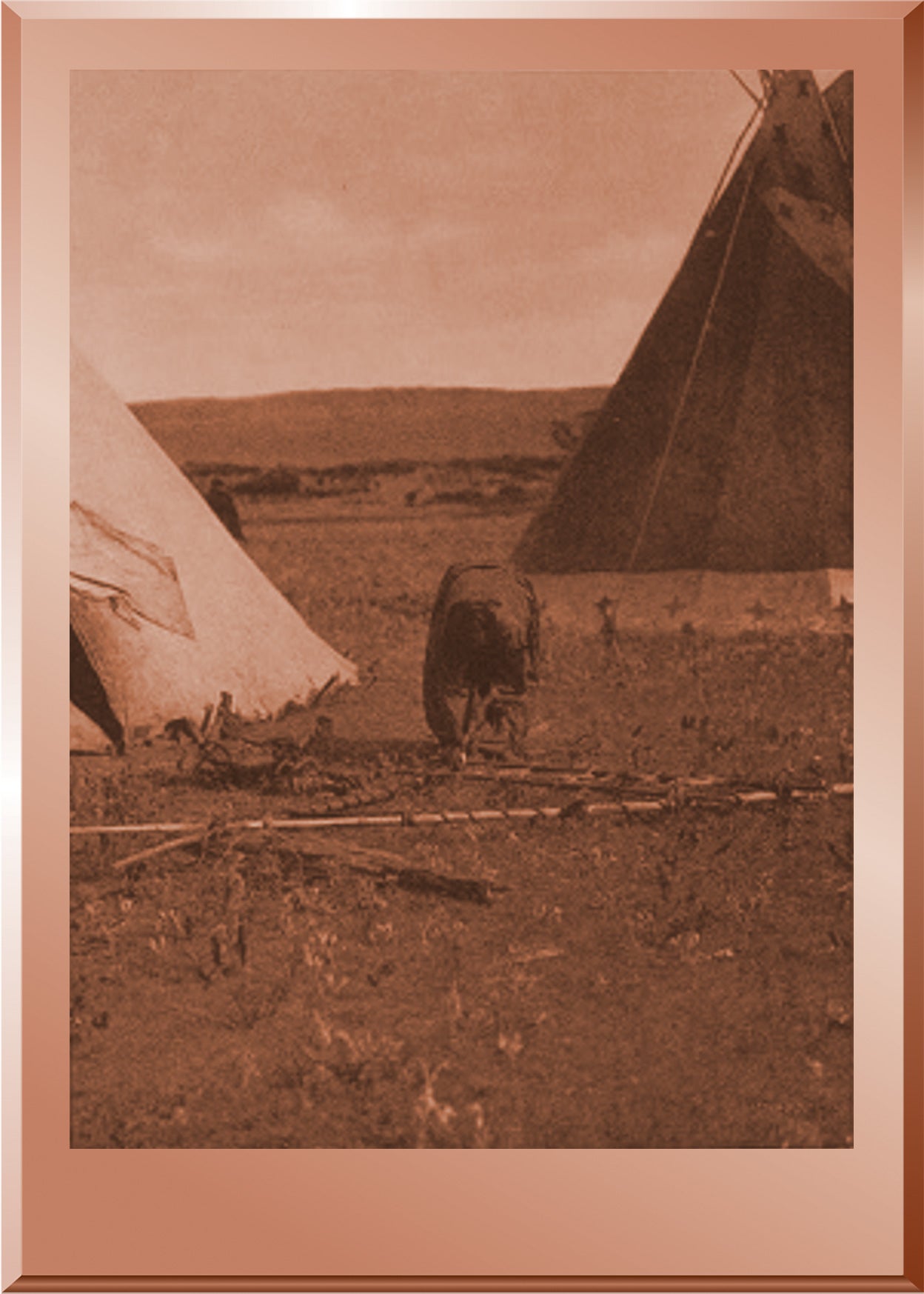 Making a Travois - Atsina