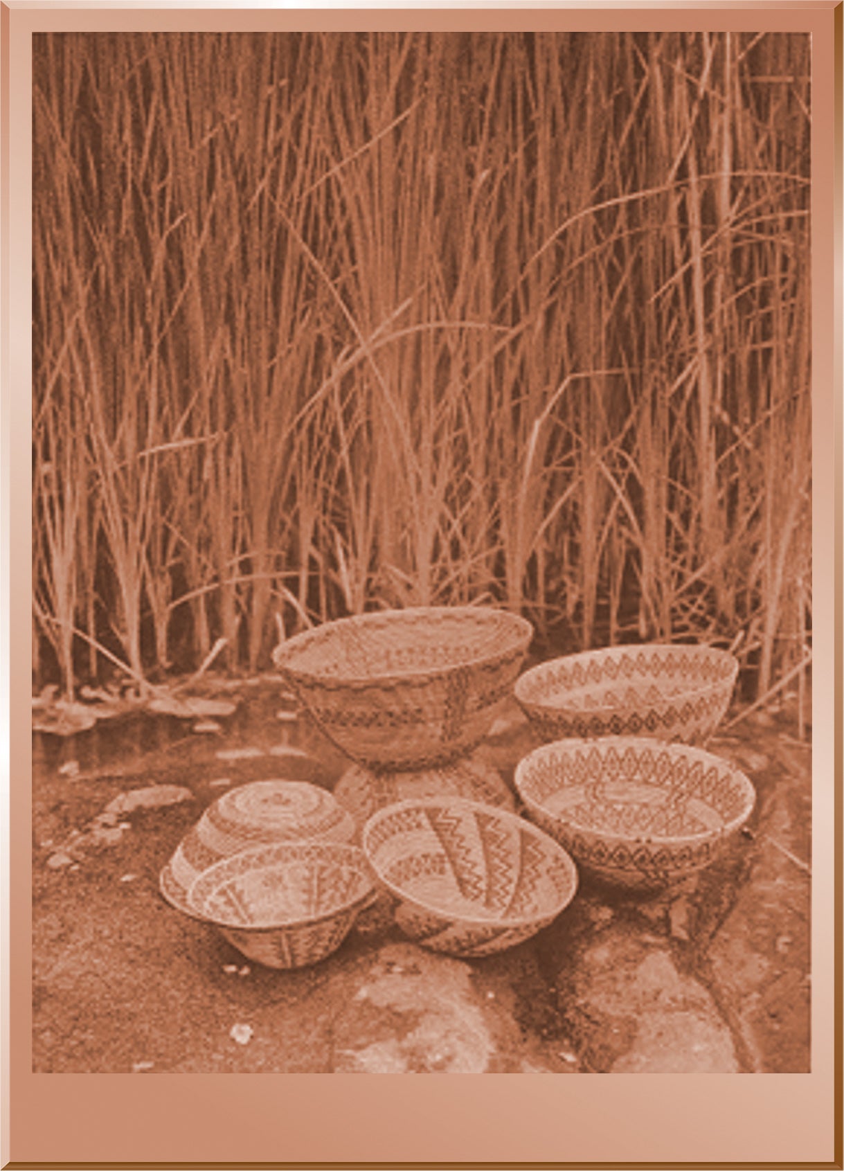 Rattlesnake Design in Yokuts Basketry