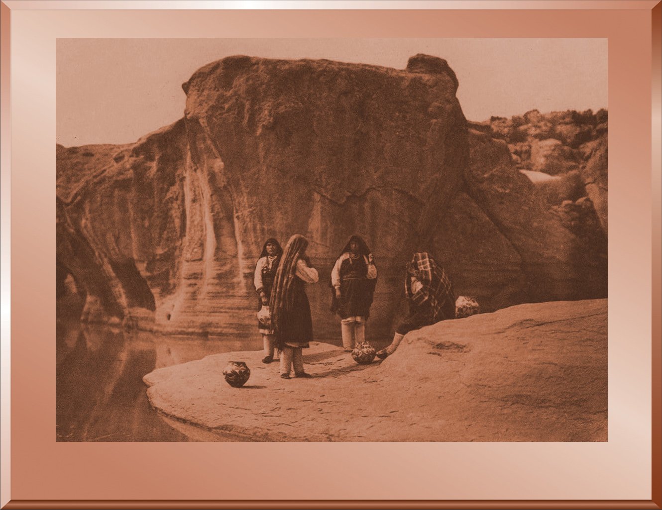 A Morning Chat - Acoma