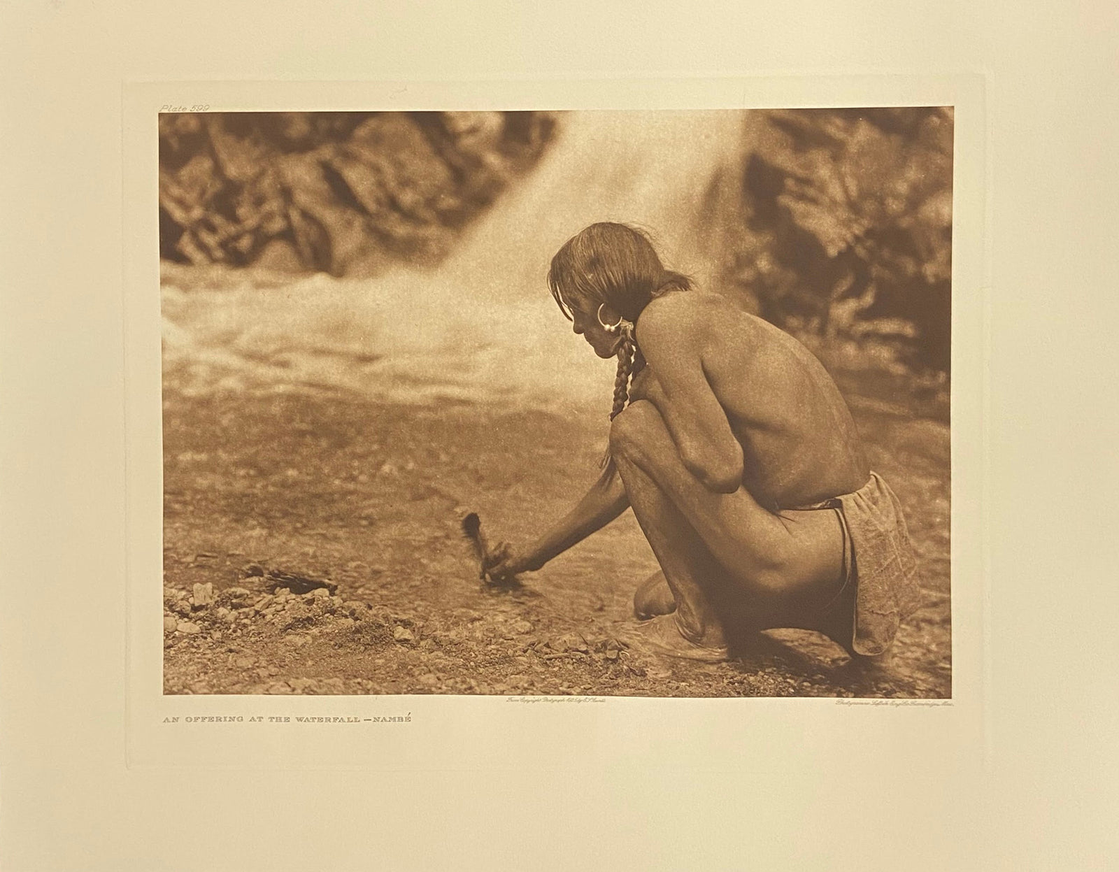 An Offering At The Waterfall - Nambe - Tewa