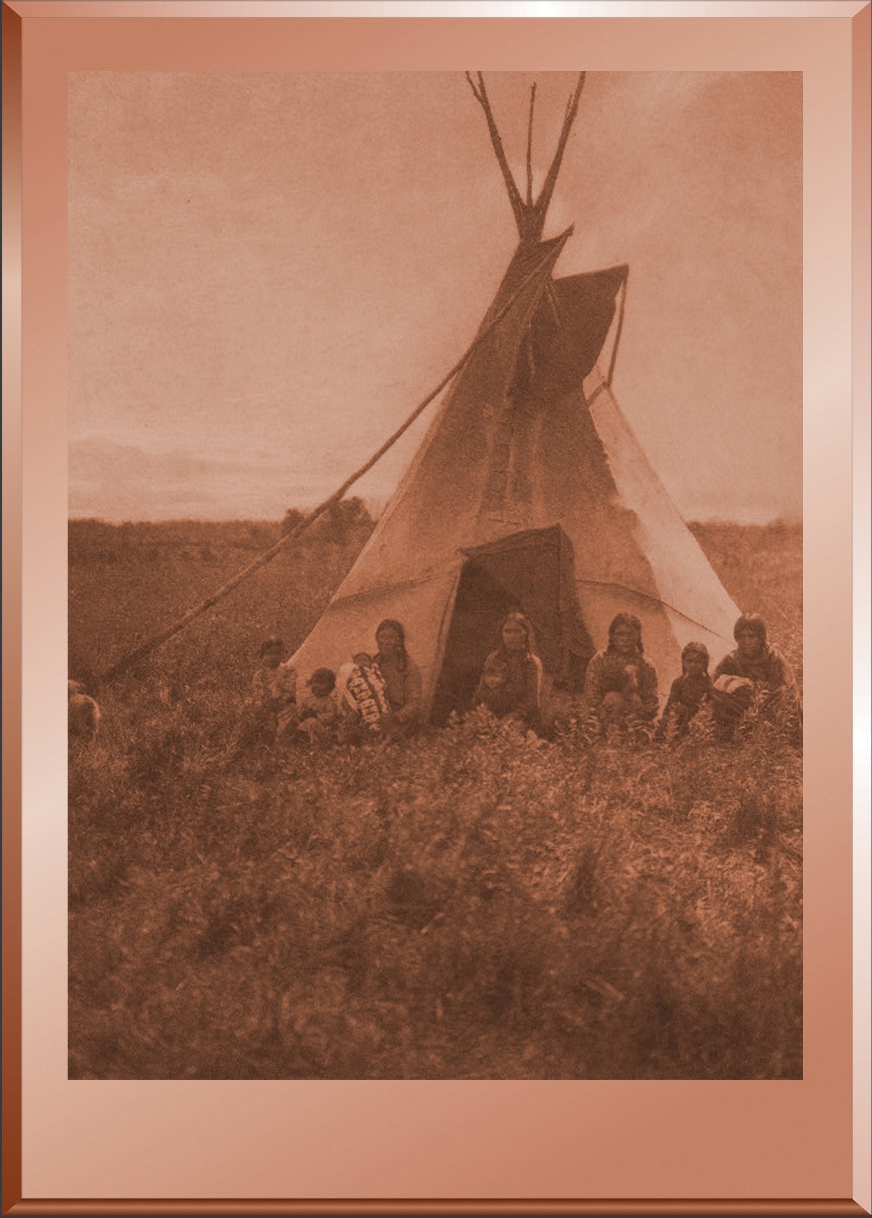 Berry Pickers in Camp - Chipewyan