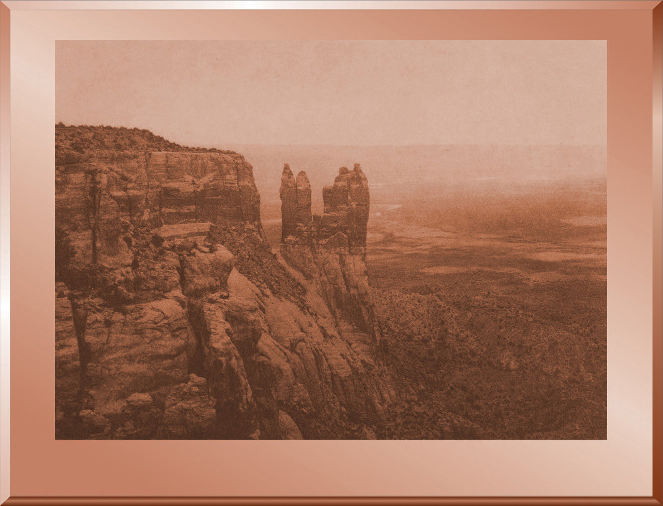 Boy and Girl Columns at Corn Mountain - Zuni