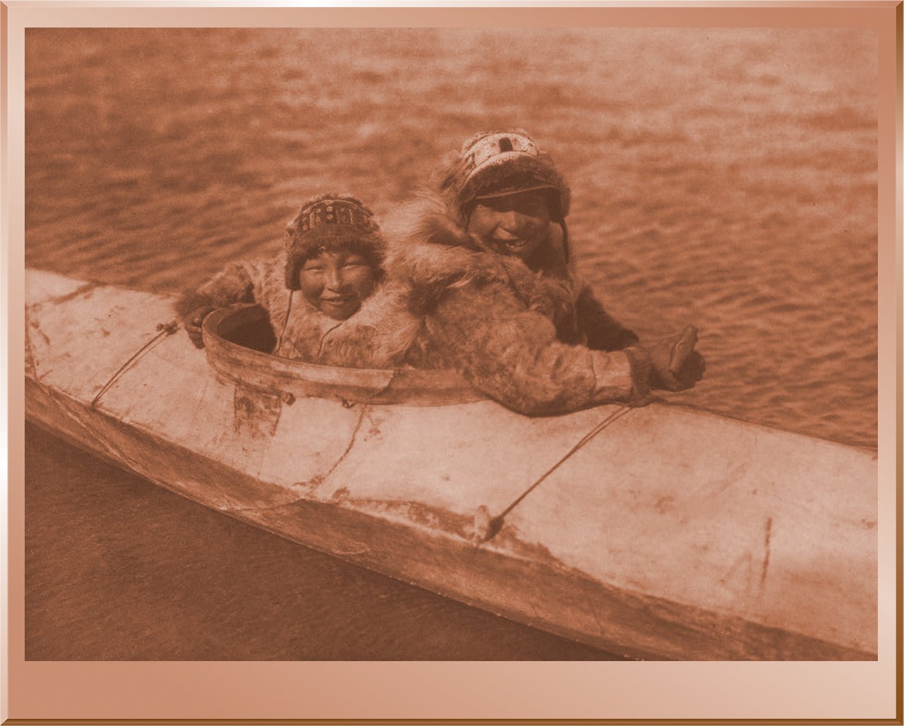 Boys in Kaiak - Nunivak