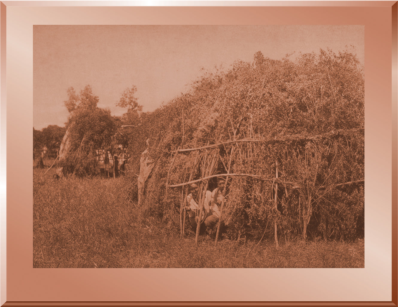 Brush Huts, Animal Dance Encampment - Cheyenne