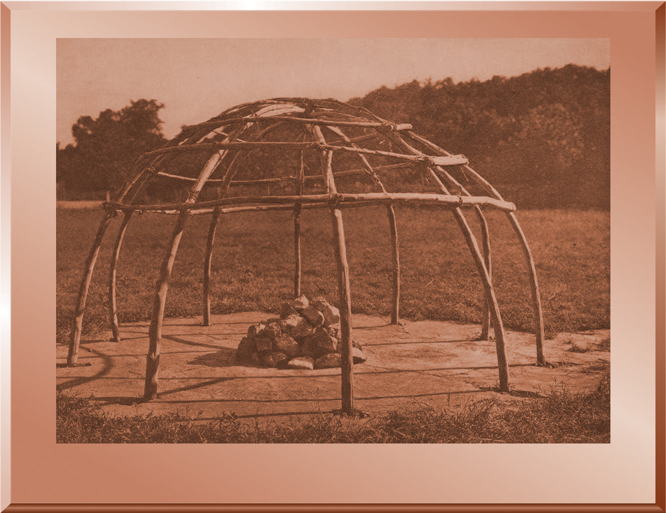 Frame of Peyote Sweat Lodge