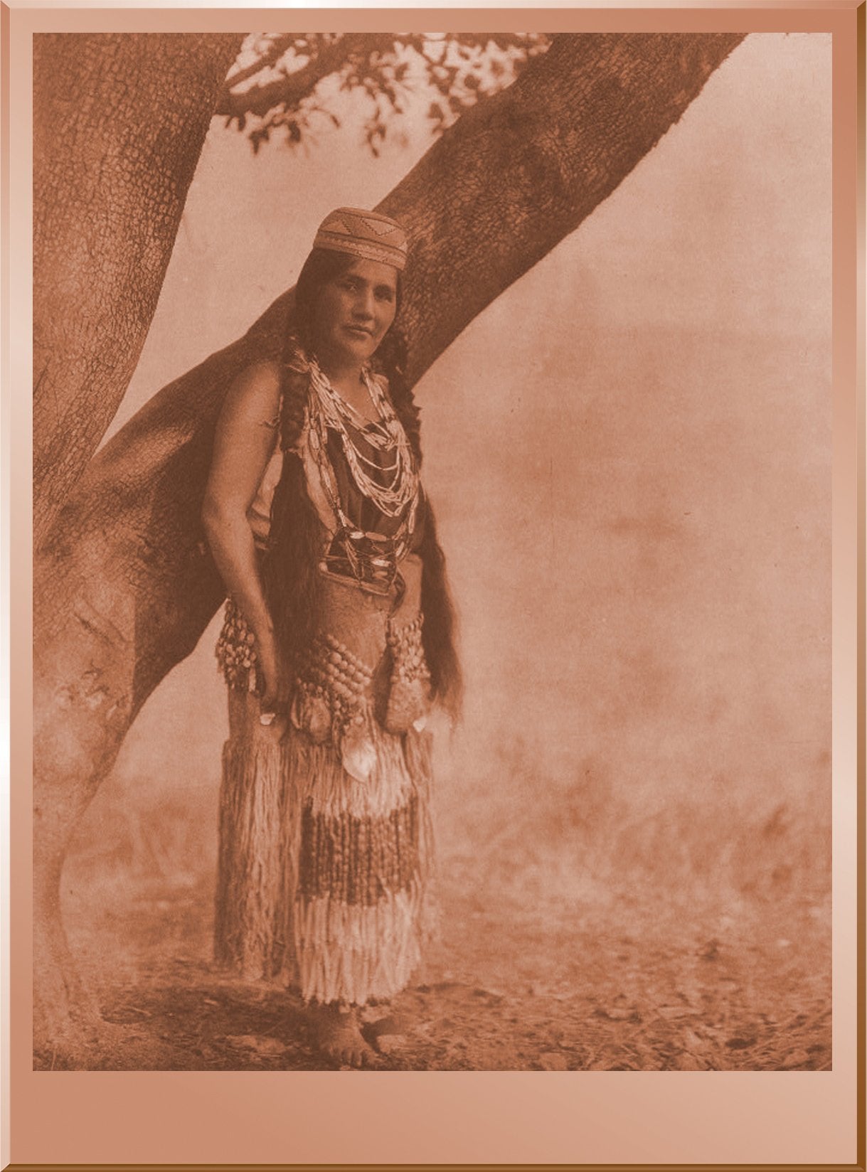 Hupa Woman in Primitive Costume