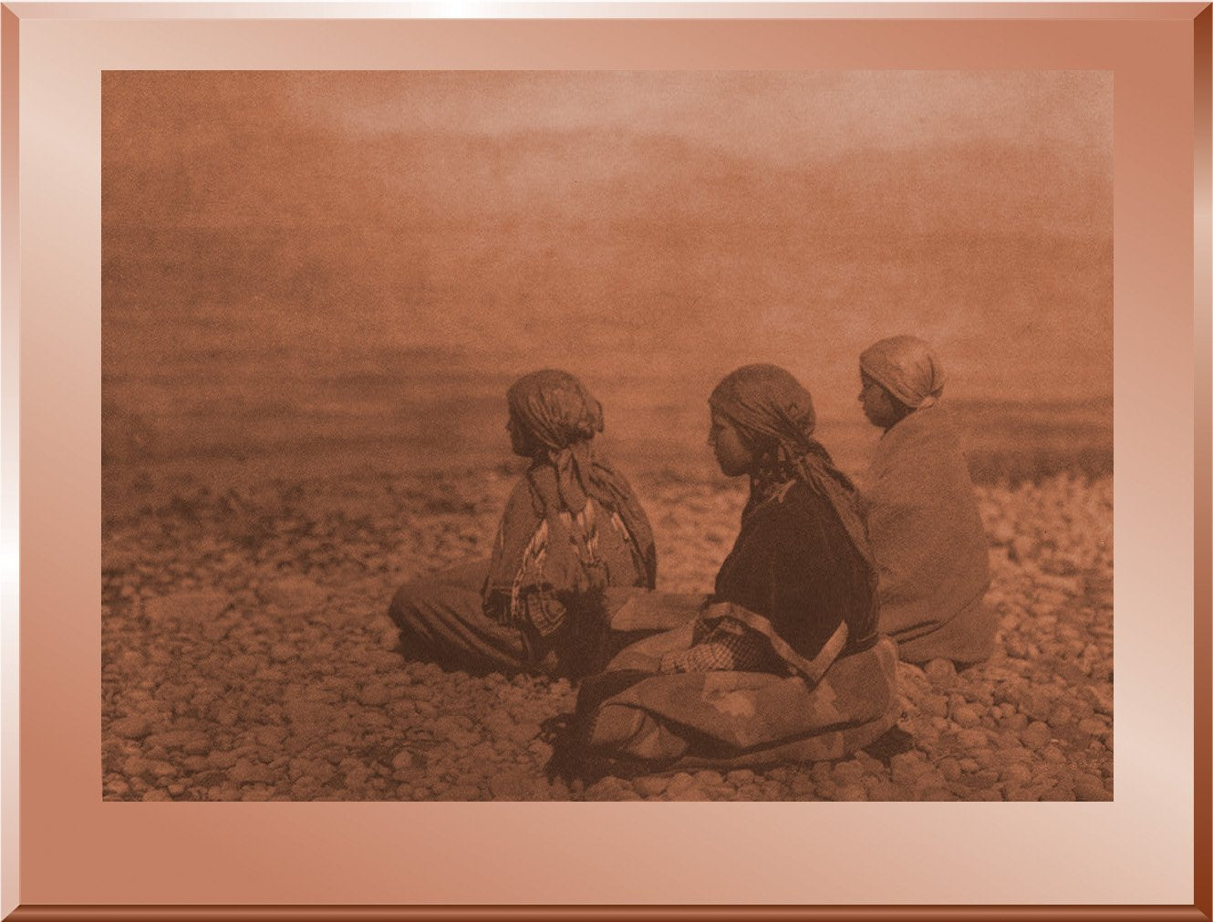 Kutenai Girls at the Lake Shore