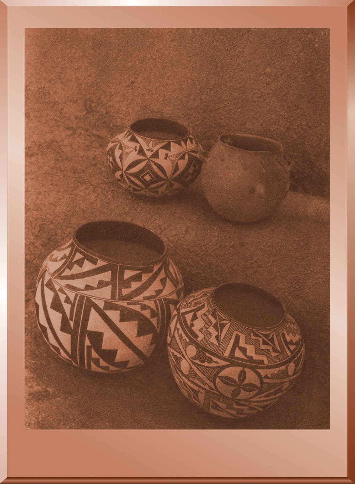 Laguna Cooking Pot and Acoma Water Jars