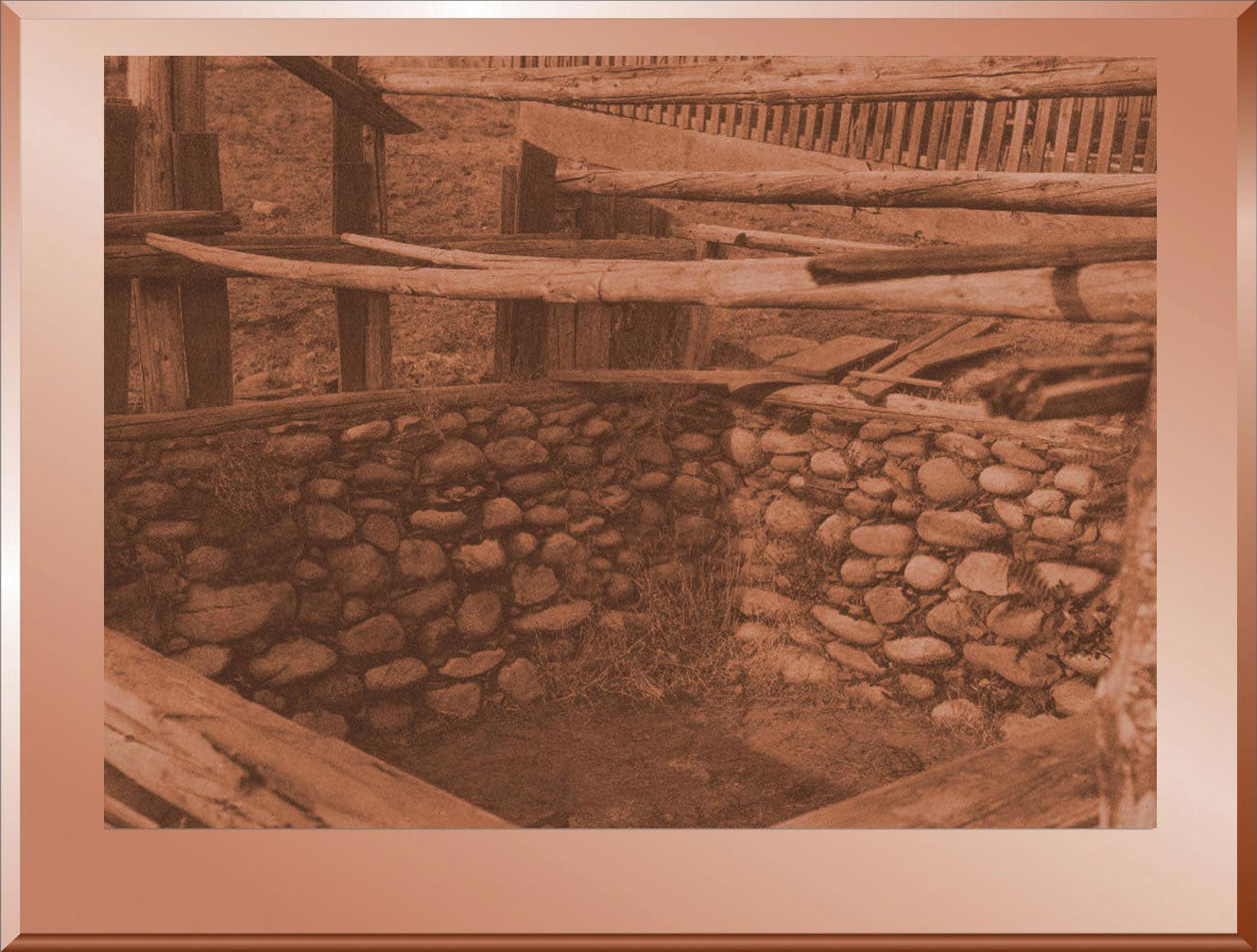 Old Sweat House Walls at Orleans Bar - Karok