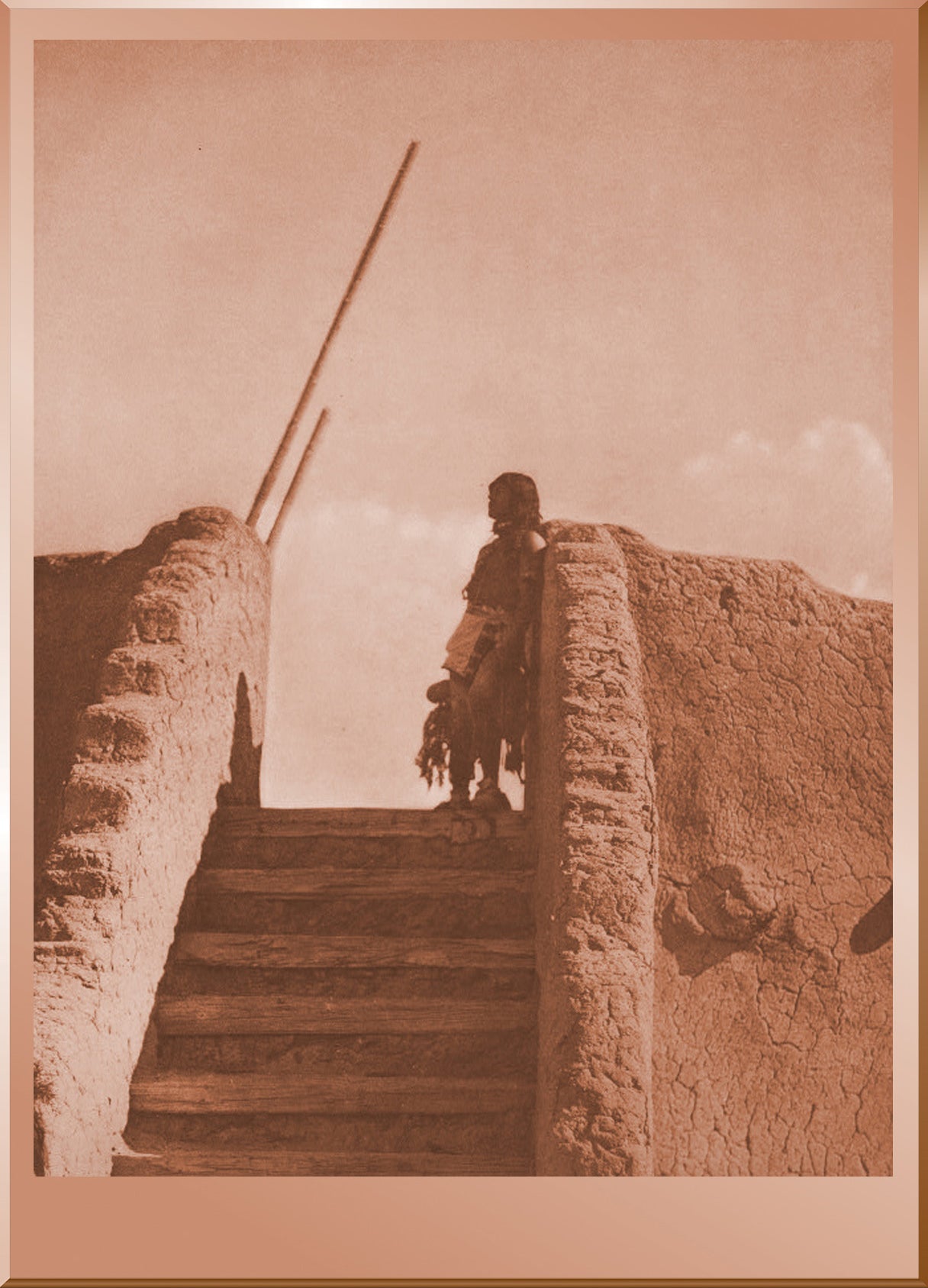 The Kiva Stairs - San Ildefonso