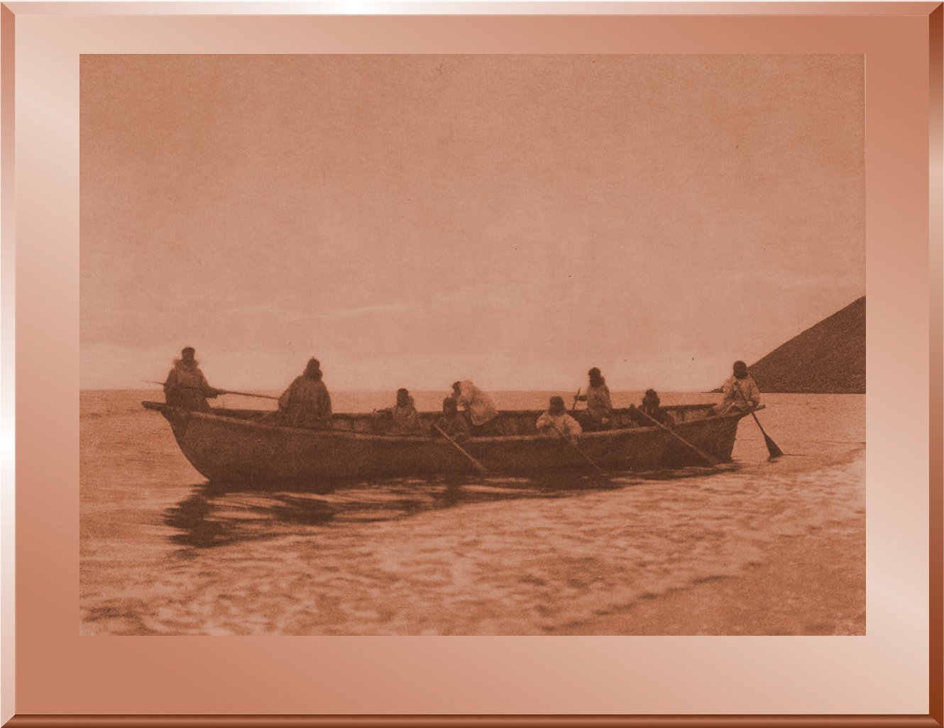 Umiak and Crew - Cape Prince Wales