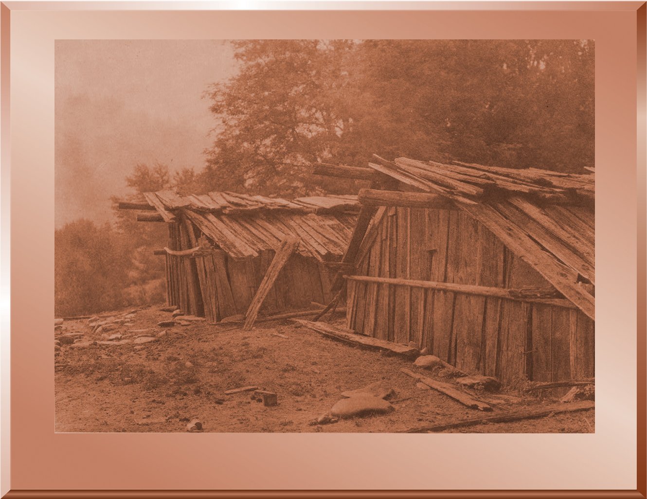 Yurok Houses at Weitspus
